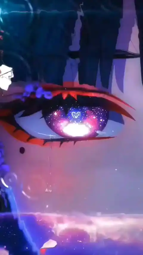 Anime Galaxie Auge & Träne - Bewegliches Wallpaper