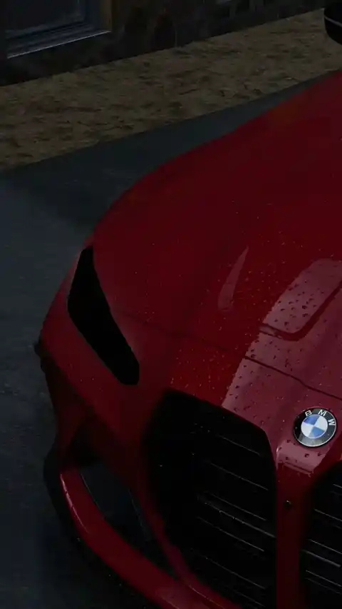 Red BMW Rain Cinematic - Live Wallpaper