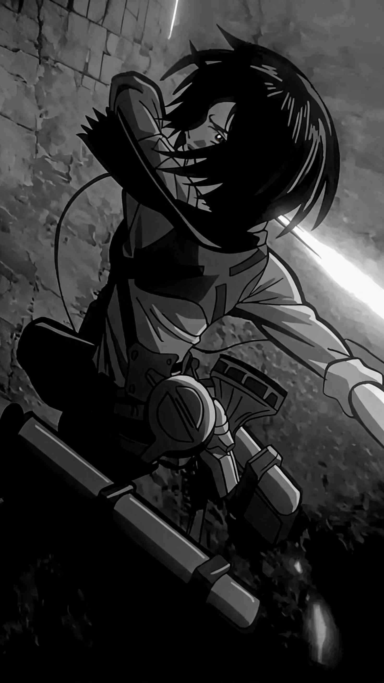 Mikasa Ackerman Attack on Titan 4K Mobile Wallpaper
