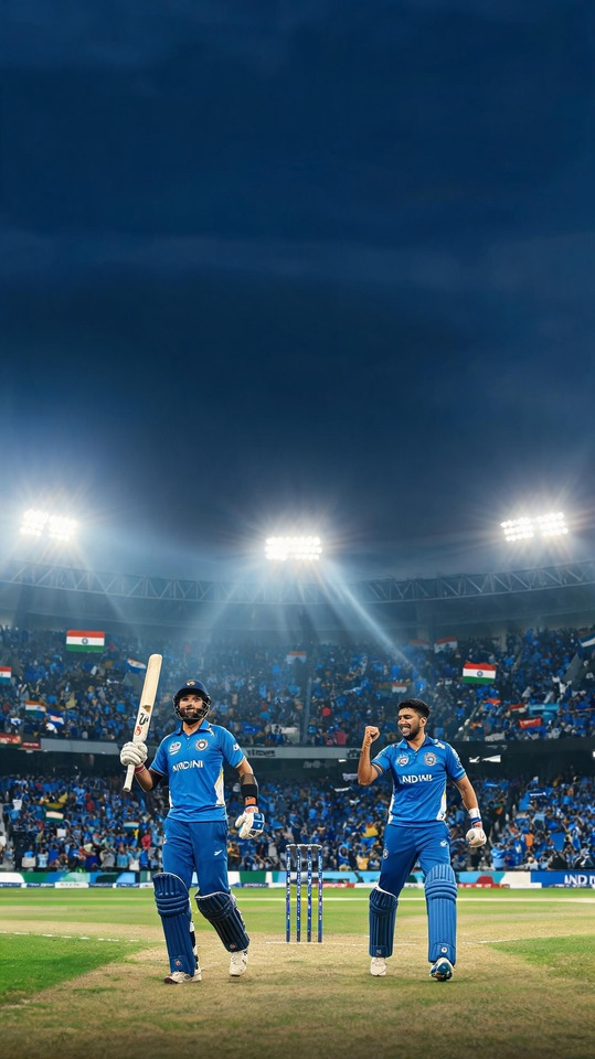 ENG vs IND Cricket Victoire Inde - Fond d'écran 4K