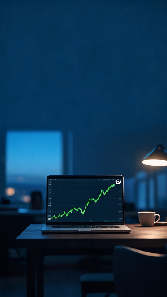 PayPal Stock Gráfico Alcista - Fondo para Celular 4K