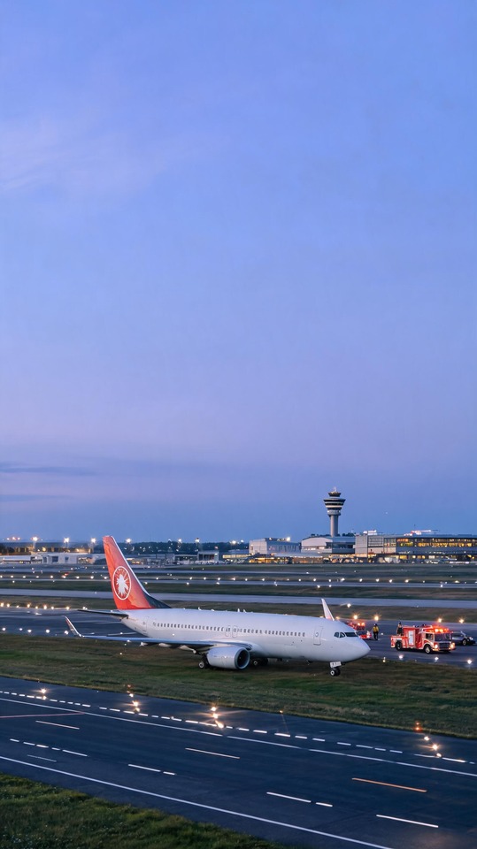 Air Canada Aviation Incident - 4K Phone Background