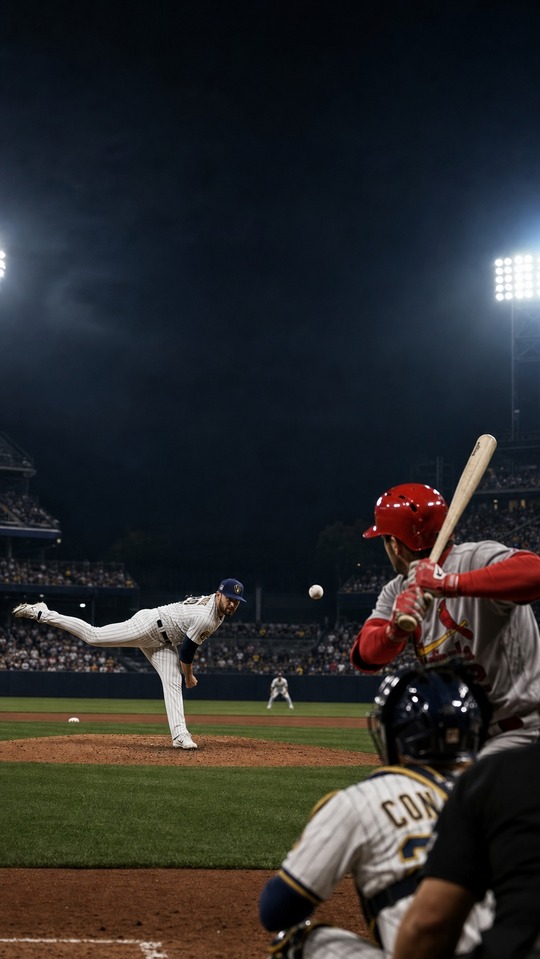 Cardinals vs Brewers - 4K MLB Baseball Wallpaper