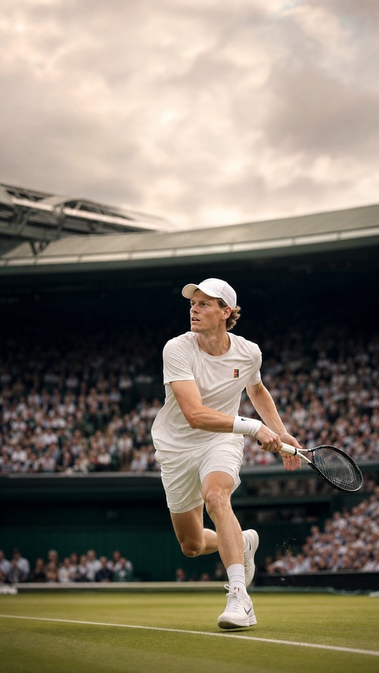 Jannik Sinner Wimbledon - 4K Tennis Wallpaper