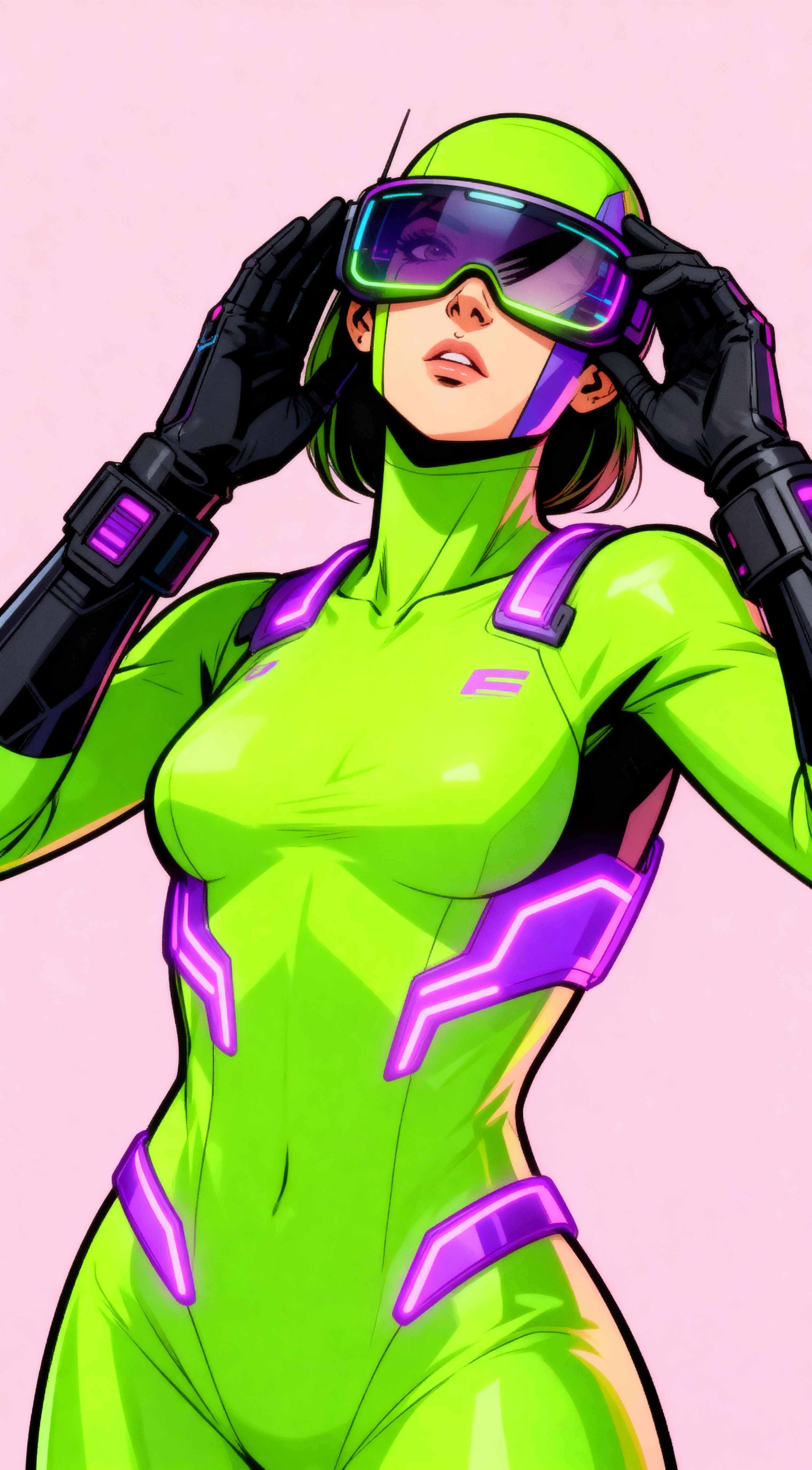 Cyberpunk Sci-Fi Girl Anime - 4K Wallpapers
