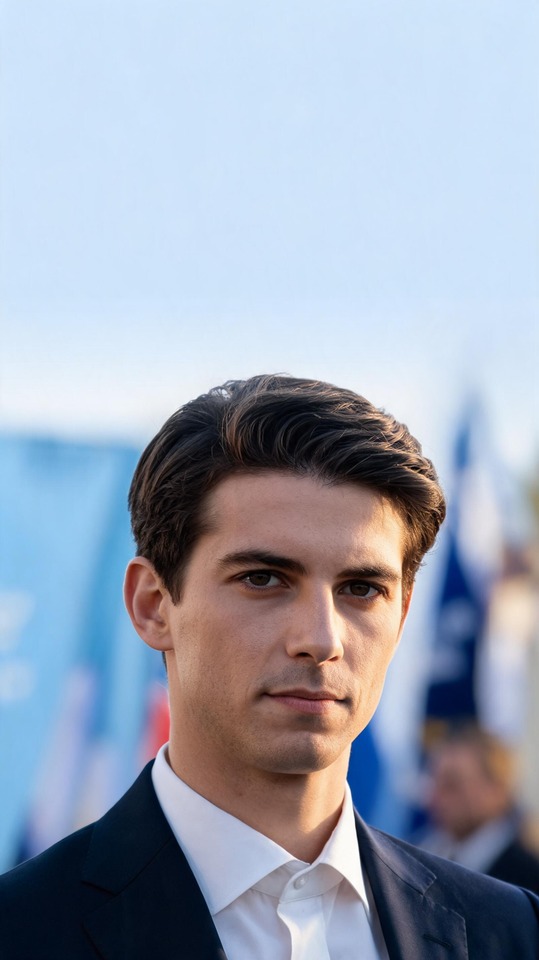 Gabriel Attal Porträt - 4K Handy Wallpaper