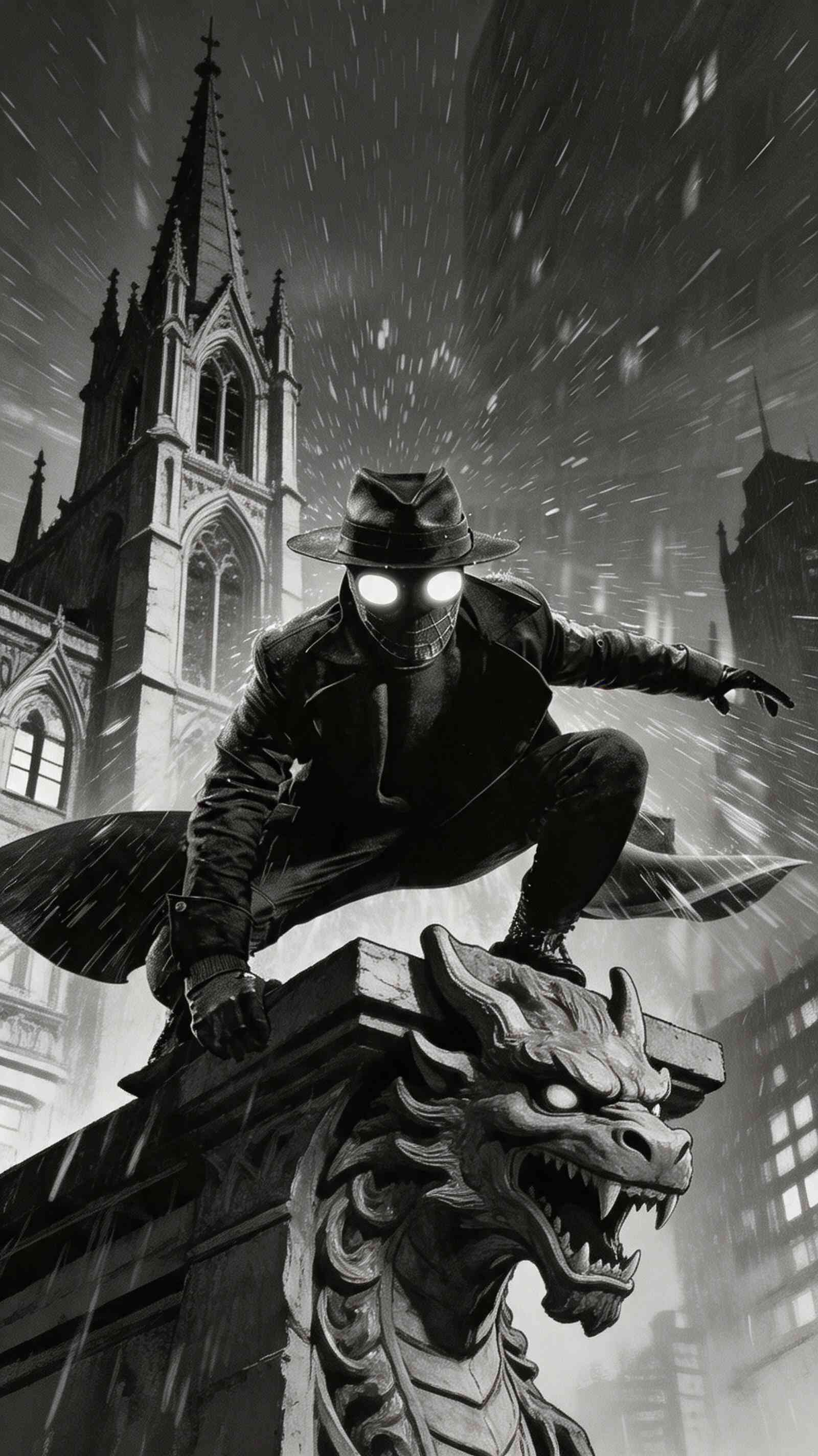 Spider-Man Noir Estilo Detective - Fondos 4K