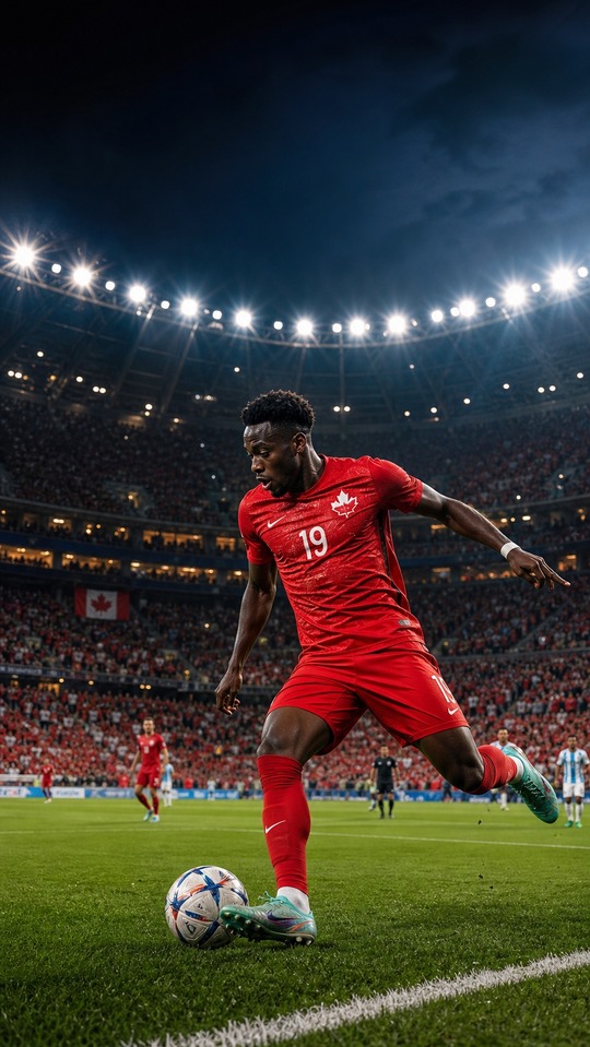 FIFA Games Today: Alphonso Davies Canadá Fondo de Pantalla