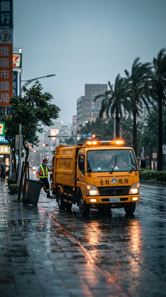 Camion Poubelle Taipei - Fond d'écran Smartphone 4K