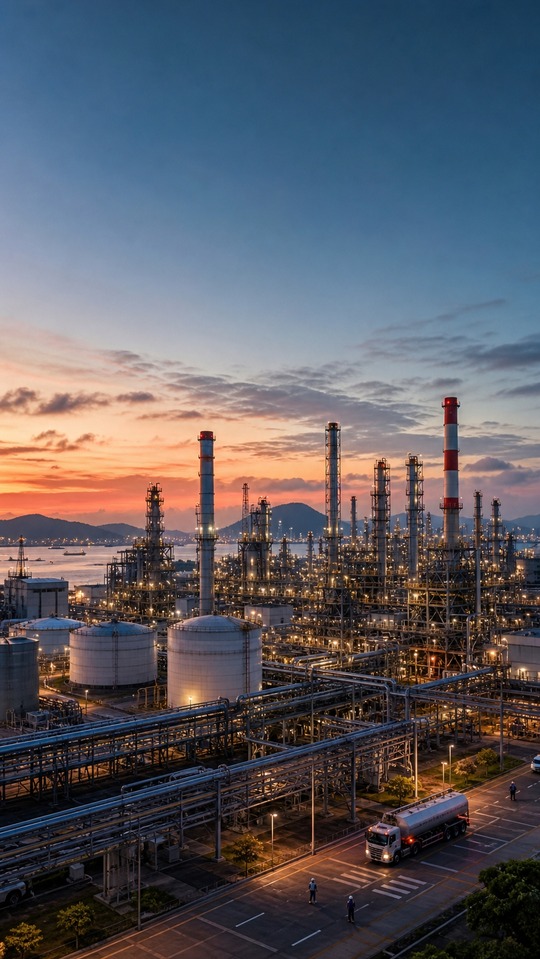 CPC Corporation Taiwan Oil Refinery - 4K Phone Wallpapers