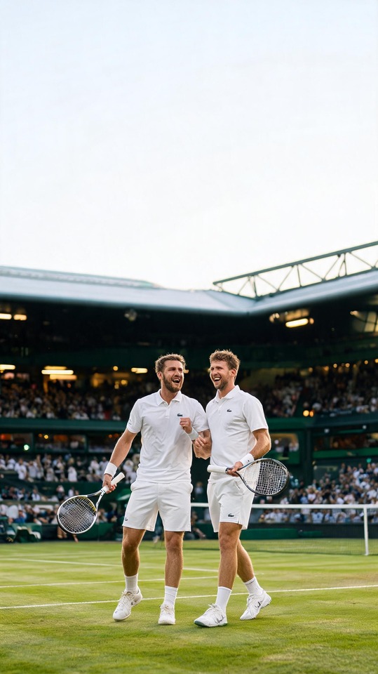 Henry Patten Wimbledon Doppel-Erfolg - 4K Wallpaper