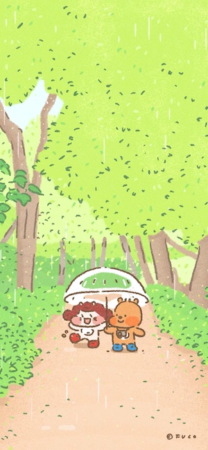 Ilustración de Bosque Lluvioso - Fondos para Celular 4K