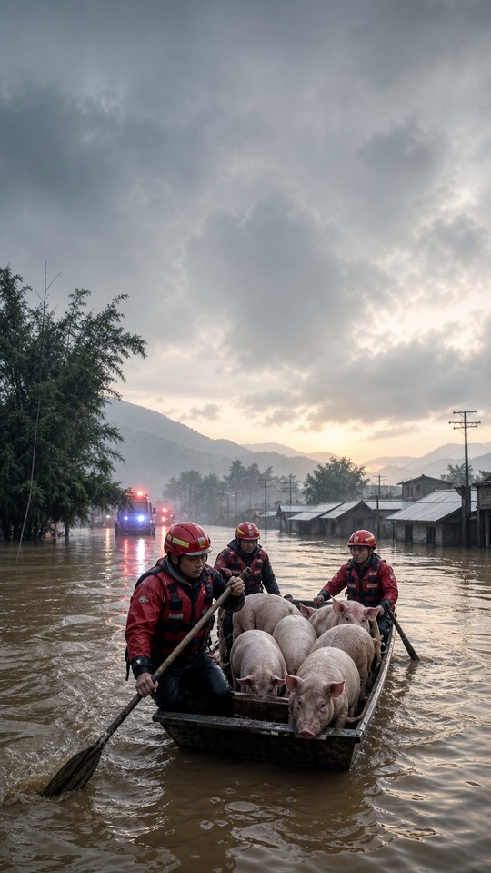 China Flood Rescue 800 Serpents Chine - 4K Wallpaper