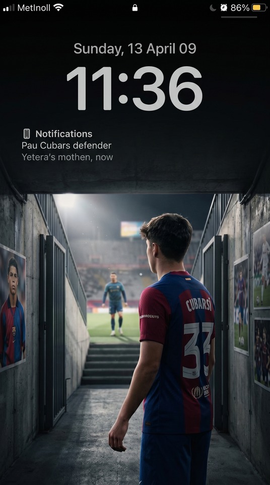 Pau Cubarsí FC Barcelona 33 - 4K Handy Wallpaper