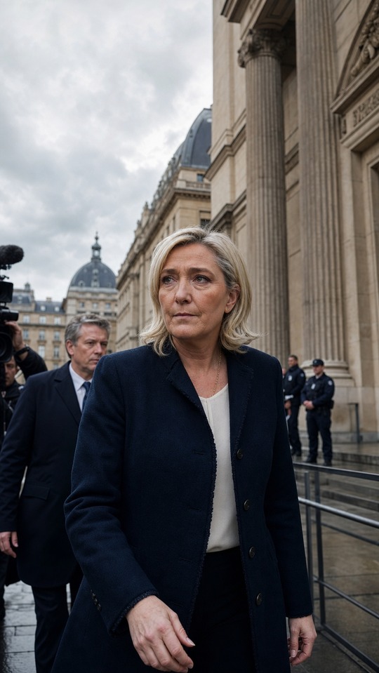 Marine Le Pen Procès - 4K Mobile Background