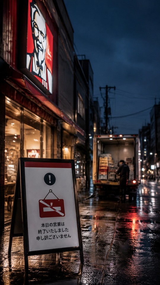 KFC Nichirei News Inspired Urban Night - 4K Wallpaper
