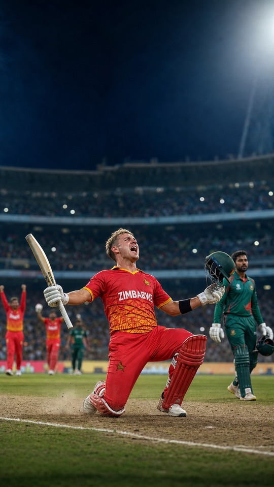 Ben Curran Zimbabwe vs Bangladesh - 4K Wallpaper