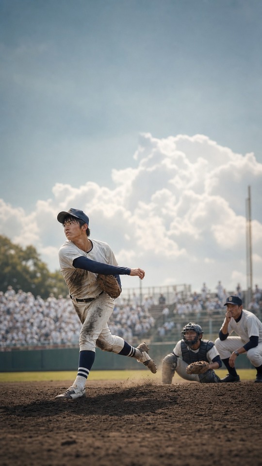 Kanagawa High School Baseball - Cinematic Ace 4K Wallpaper