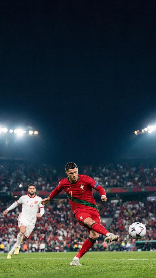 Today Football Match Live - Cristiano Ronaldo 4K Wallpaper
