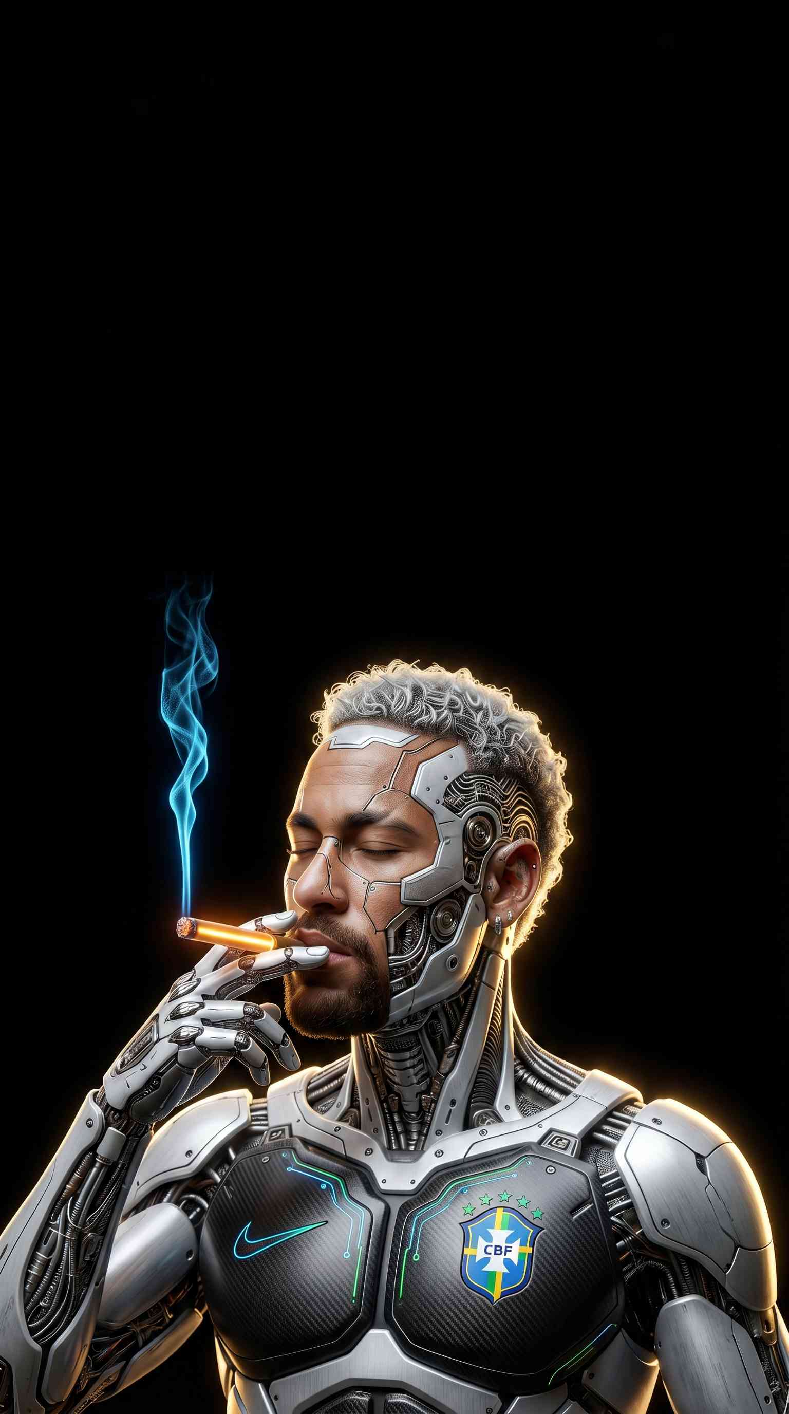 Neymar Jr. Édition Cyborg - Fond d'Écran 4K
