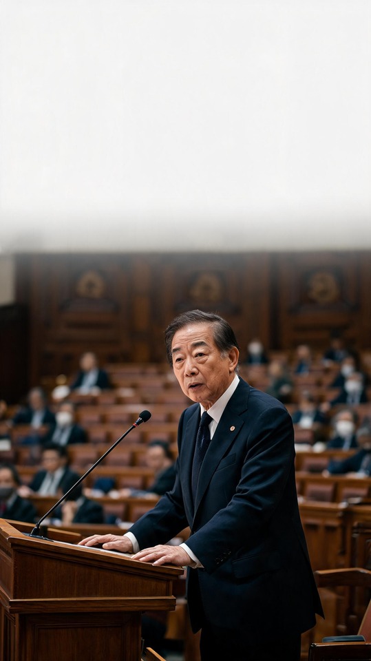 Tarō Asō Realistic Political Portrait - 4K Wallpapers