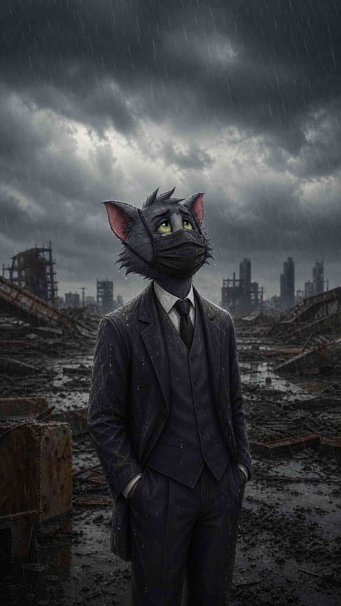 Tom Cat Suit Apocalypse - 4K Wallpaper