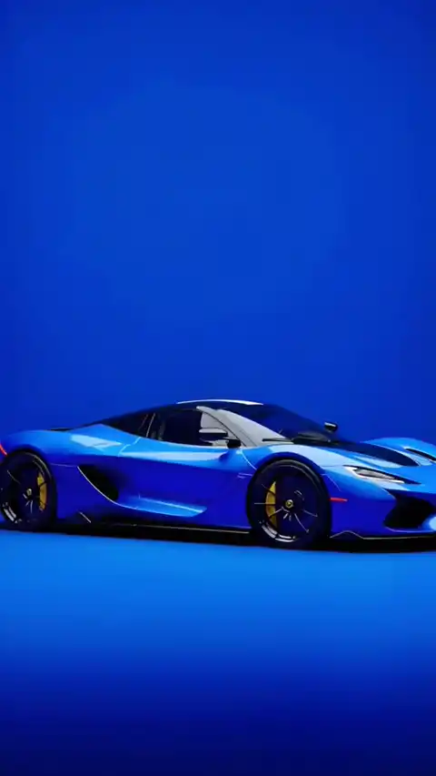 Blauer Supercar - Animiertes Hintergrundbild