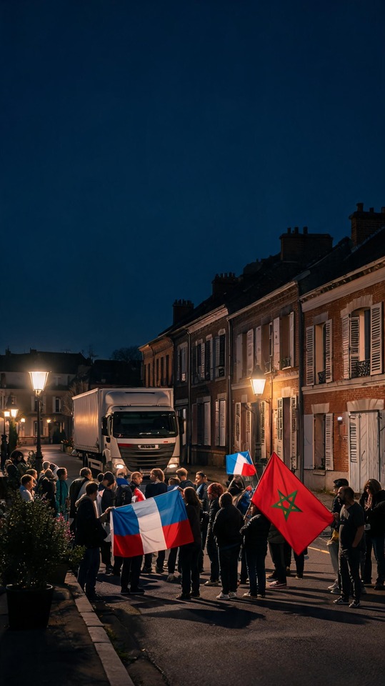 Le Parisien France-Morocco Night Celebration - 4K Wallpaper