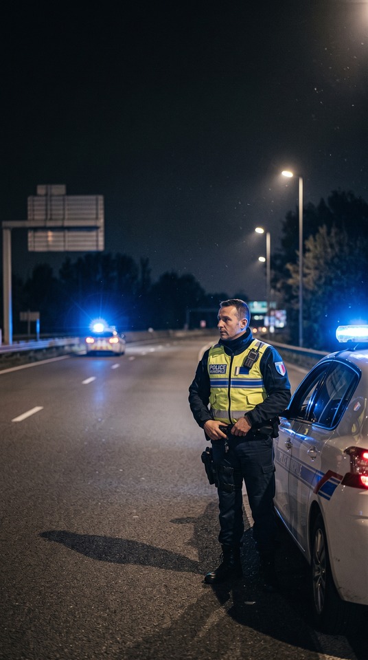 Refus d'obtempérer French Police Scene - 4K Wallpaper