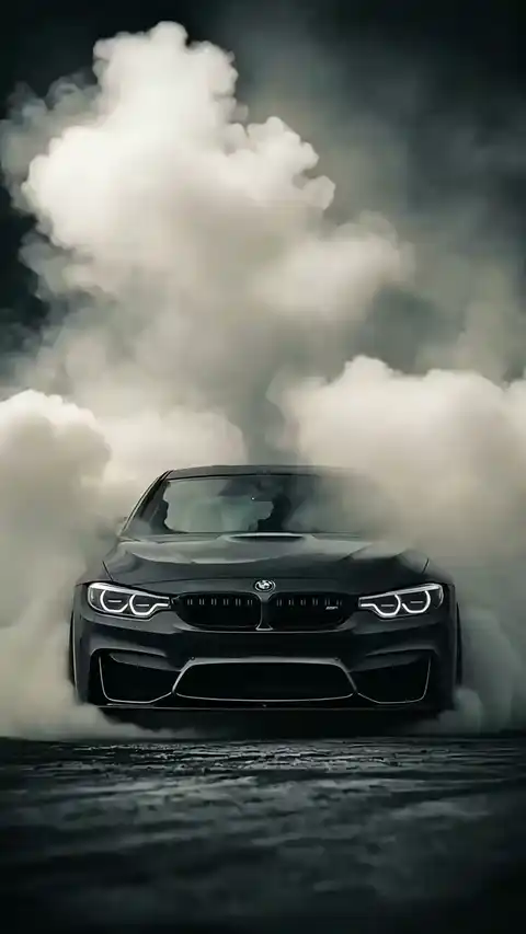 BMW M4 Burnout - Moving Background