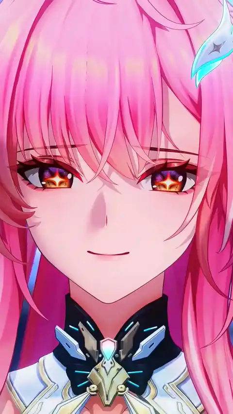 Chica Anime Pelo Rosa - Fondo en Movimiento