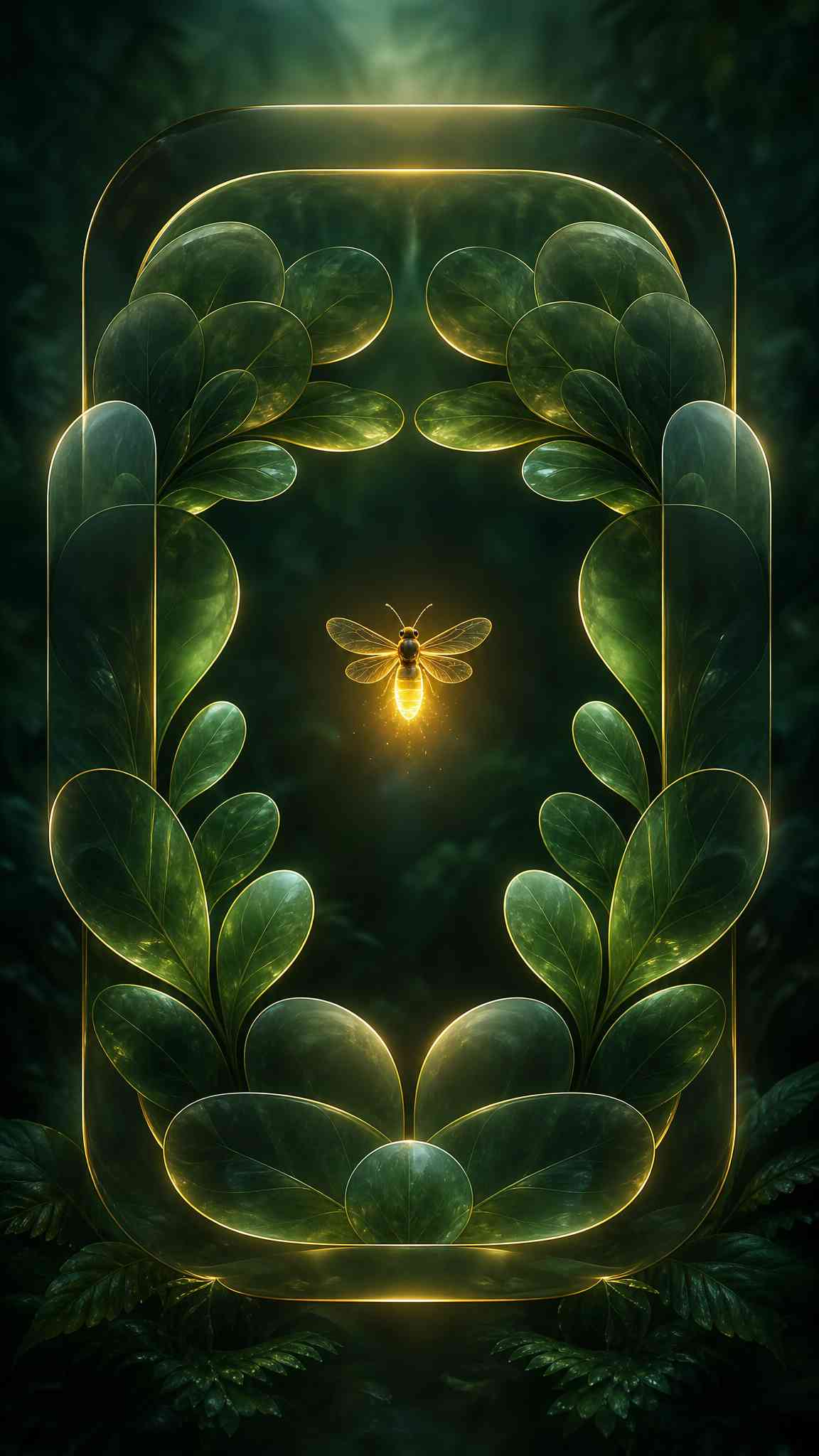 Magical Firefly in Luminous Forest