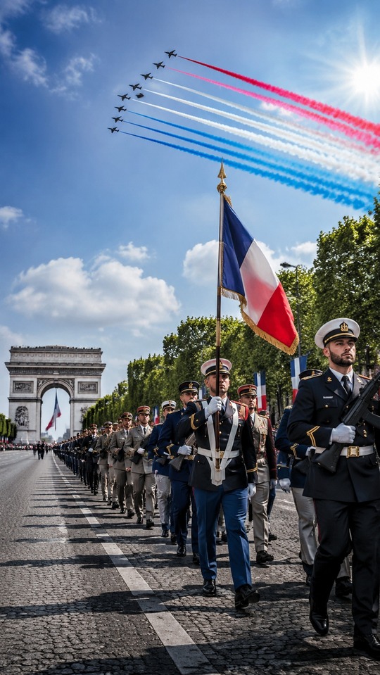 14 juillet france 法國國慶閱兵 - 4K 高清桌布