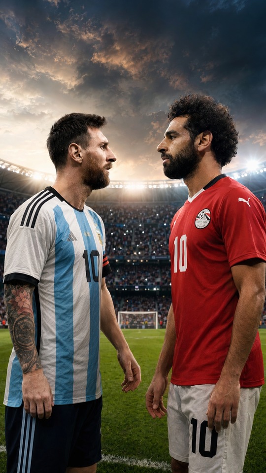 Argentina vs Egypt World Cup 2026 - Messi & Salah 4K
