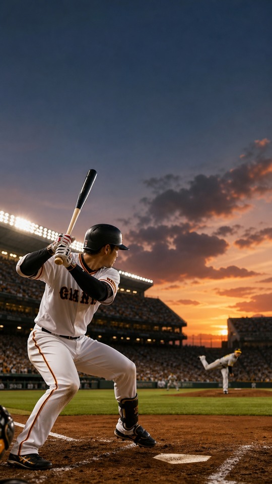 Kyojin Tai Hanshin - Fondo 4K de Béisbol Cinematográfico