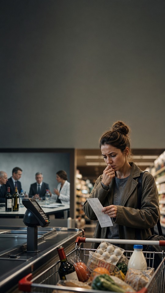 Steuer und Supermarktpreise - 4K Handy Wallpaper
