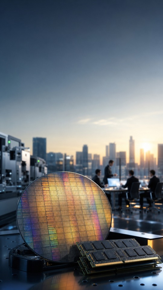 Samsung Earnings Report Tech - 4K Semiconductor Wallpaper