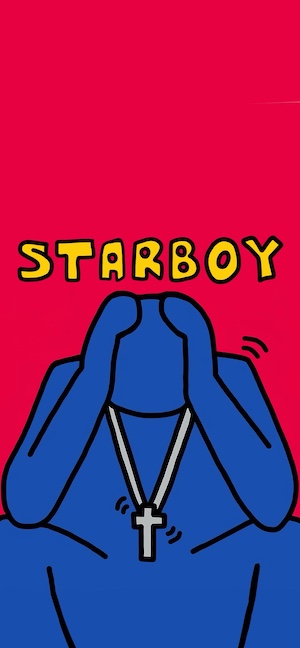 위켄드 Starboy 팝아트 - 4K 배경화면