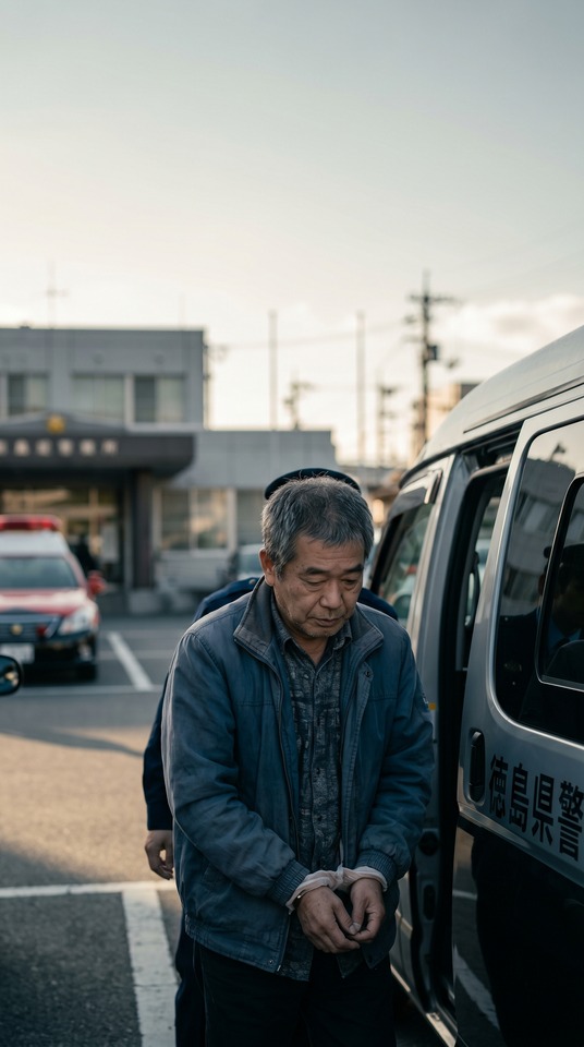 Tokushima Road Rage Driving Arrest - 4K Mobile Background
