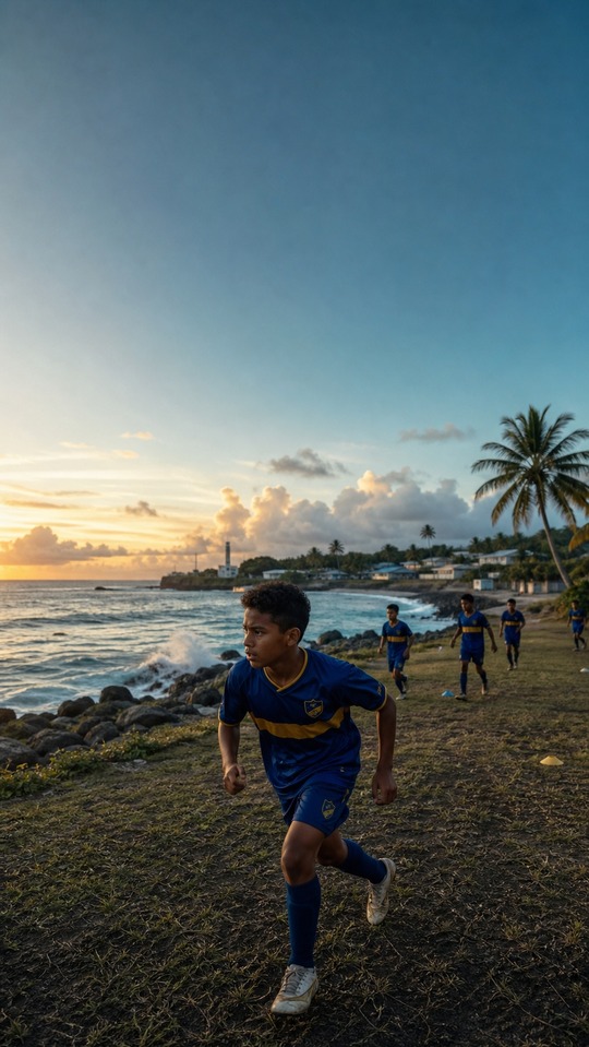 Nauru Fußball Action - 4K Handy Wallpaper