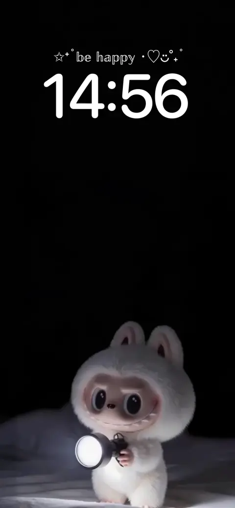 Fluffy Bunny Monster Flashlight - 4K Wallpapers