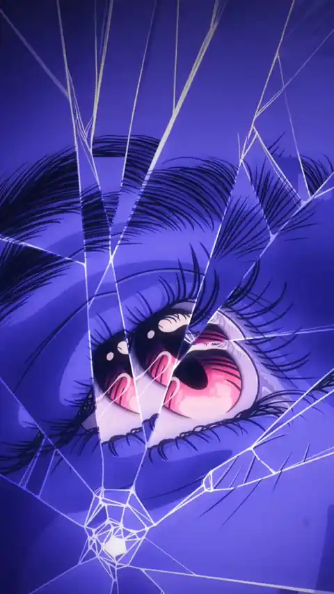 Broken Anime Eye Glitch - 4K Live Wallpaper