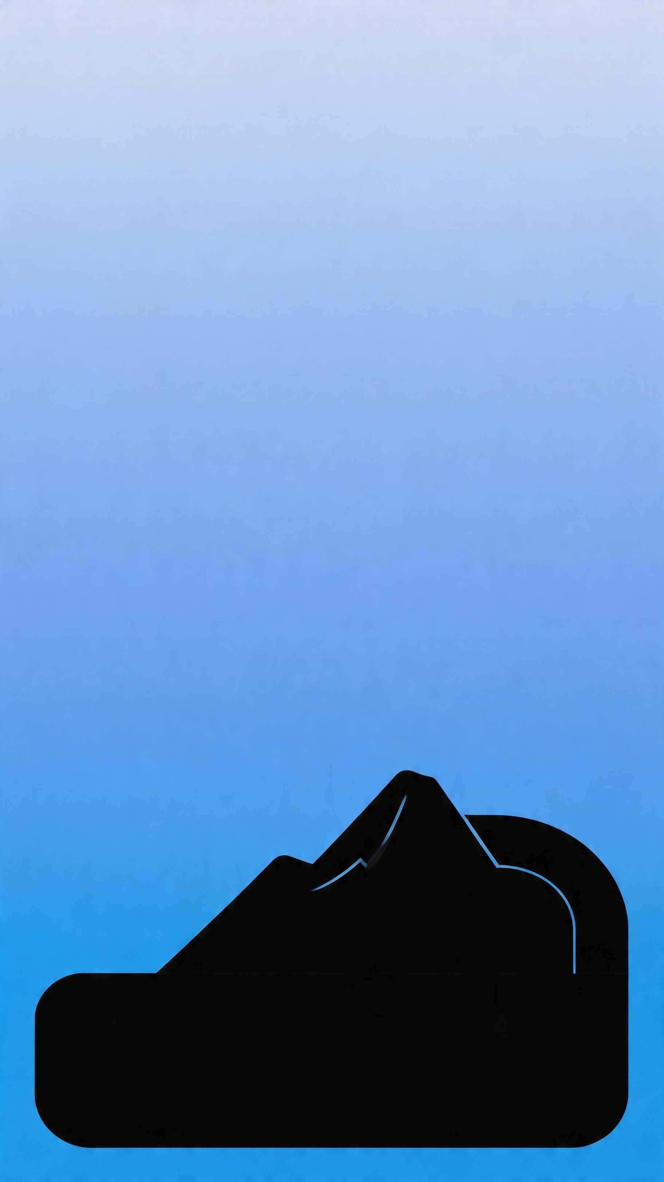 Minimalist Mountain Peak - 4K Phone Background