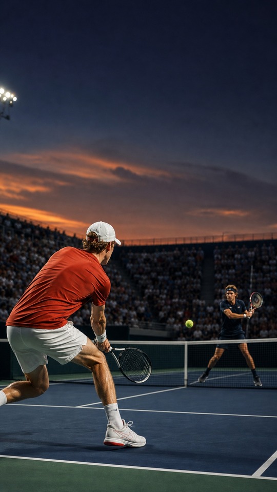 Partido de Tenis Realista - Fondo 4K