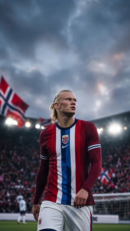 Norway National Football Team - Erling Haaland 4K Wallpaper