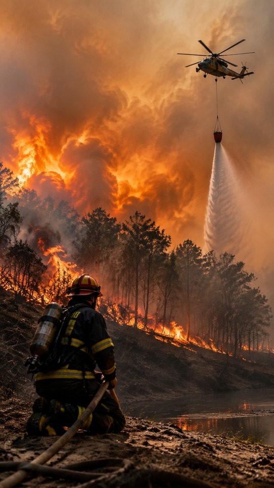 Incendio Forestal Feu - Fondo de Pantalla 4K