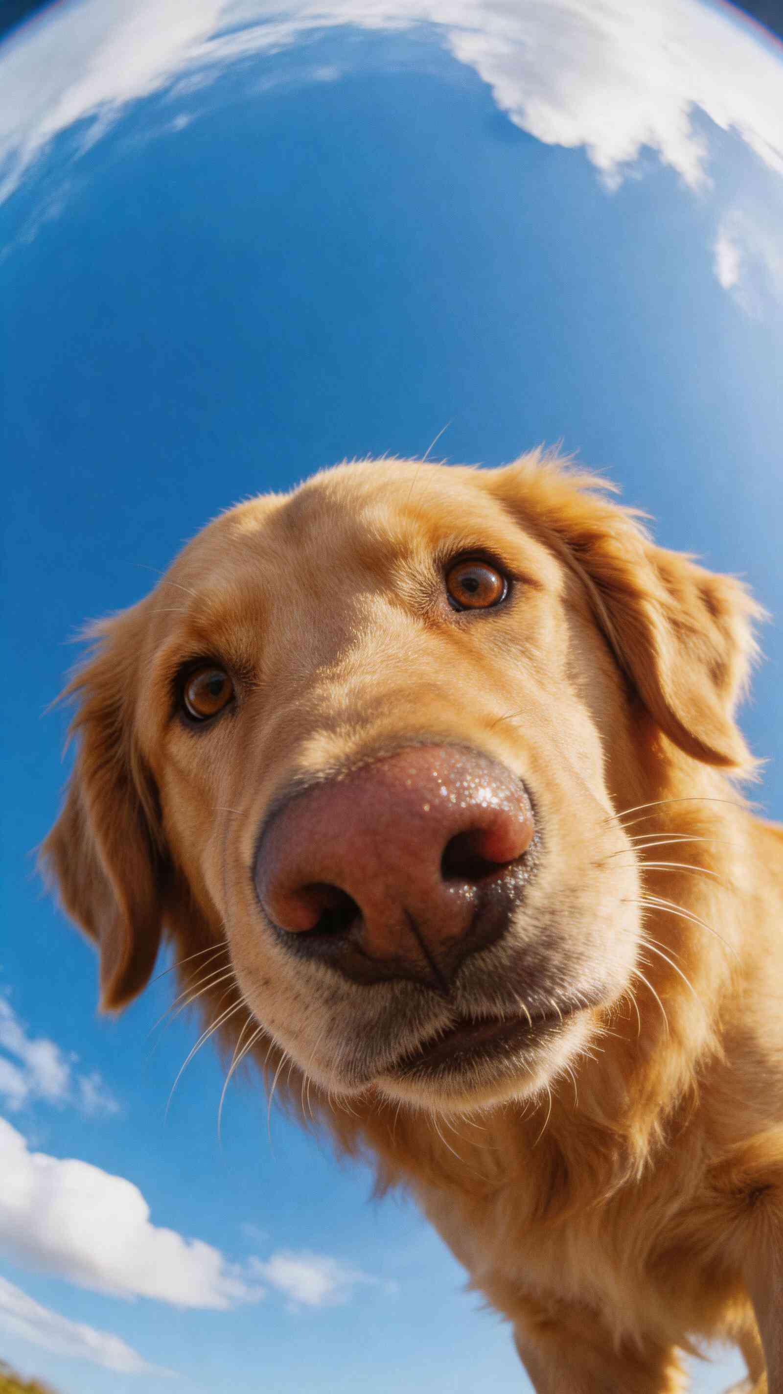 Golden Retriever Close-up - 4K Wallpaper