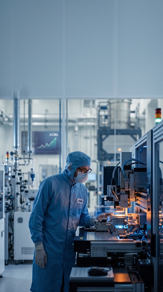ASML Aktienkurs & Halbleitertechnik - 4K Wallpaper
