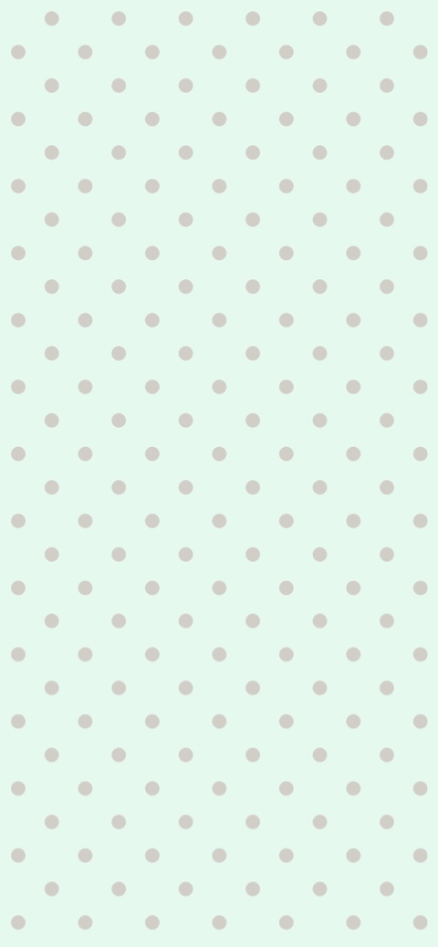 淺薄荷綠色背景上均勻排列的灰褐色小圓點圖案。