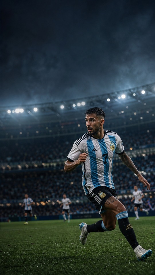 Nicolás González - Argentina Football 4K Wallpaper